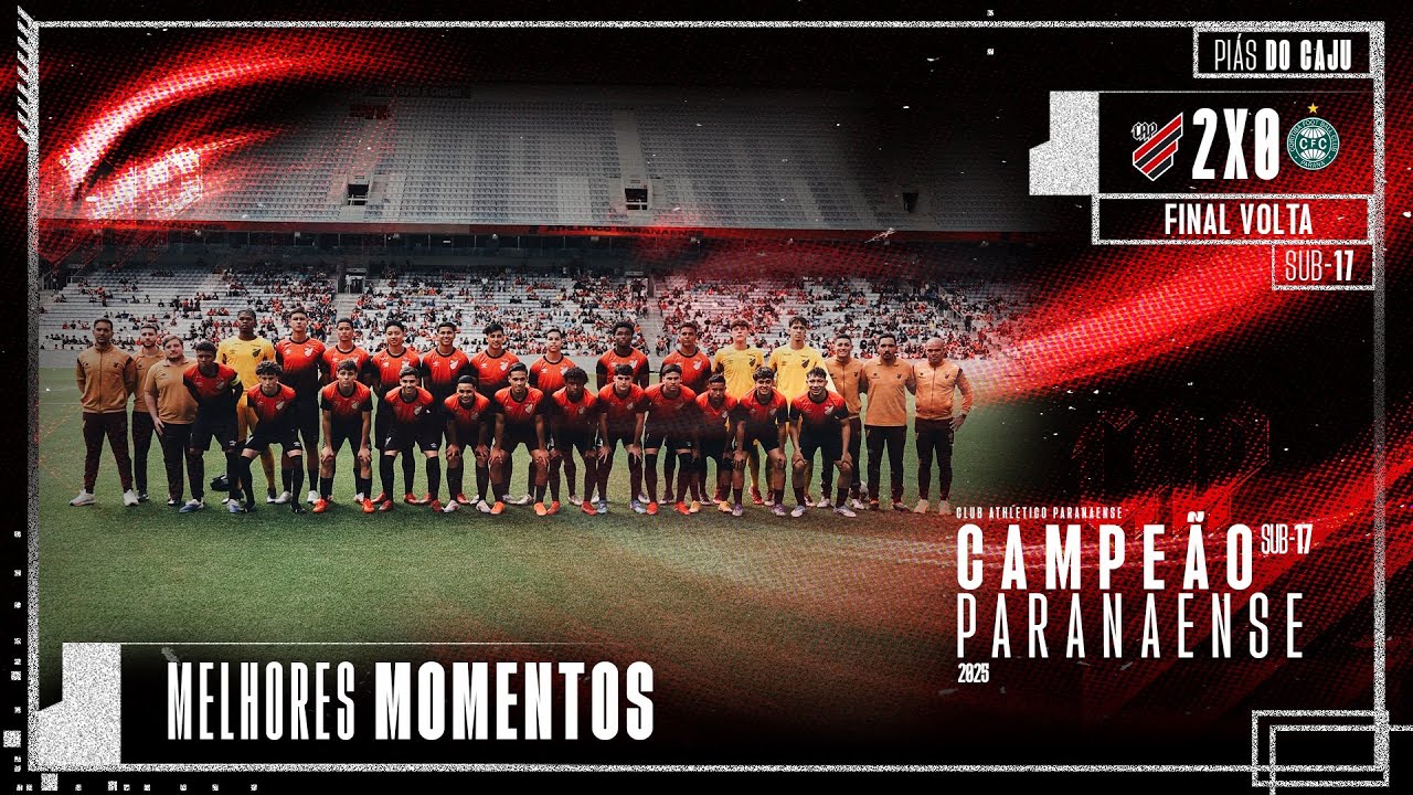 Athletico 2x0 Coritiba | Paranaense sub-17 | MELHORES MOMENTOS