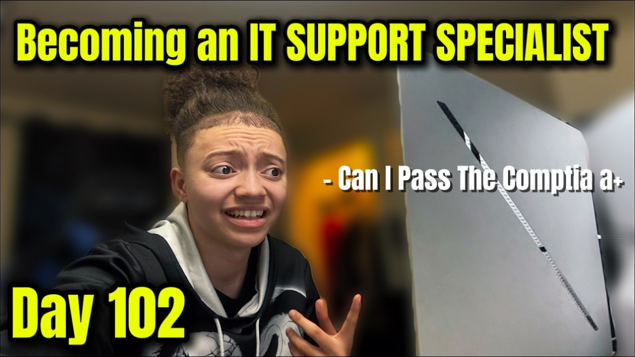 Becoming an IT Specialist – Day 102 | CompTIA A+ Review & Real Troubleshooting