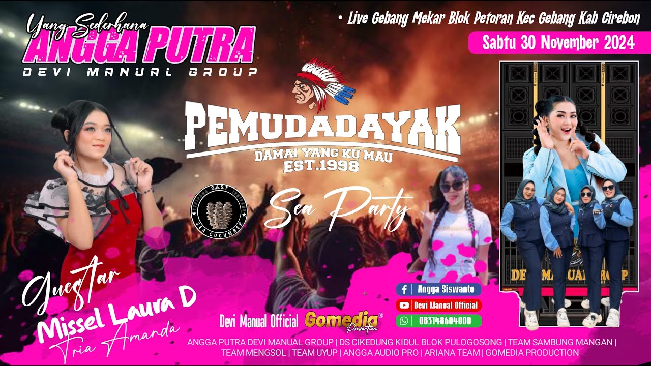LIVE SEA PARTY PEMUDA DAYAK | BERSAMA YANG SEDERHANA ANGGA PUTRA | 30 NOVEMBER 2024