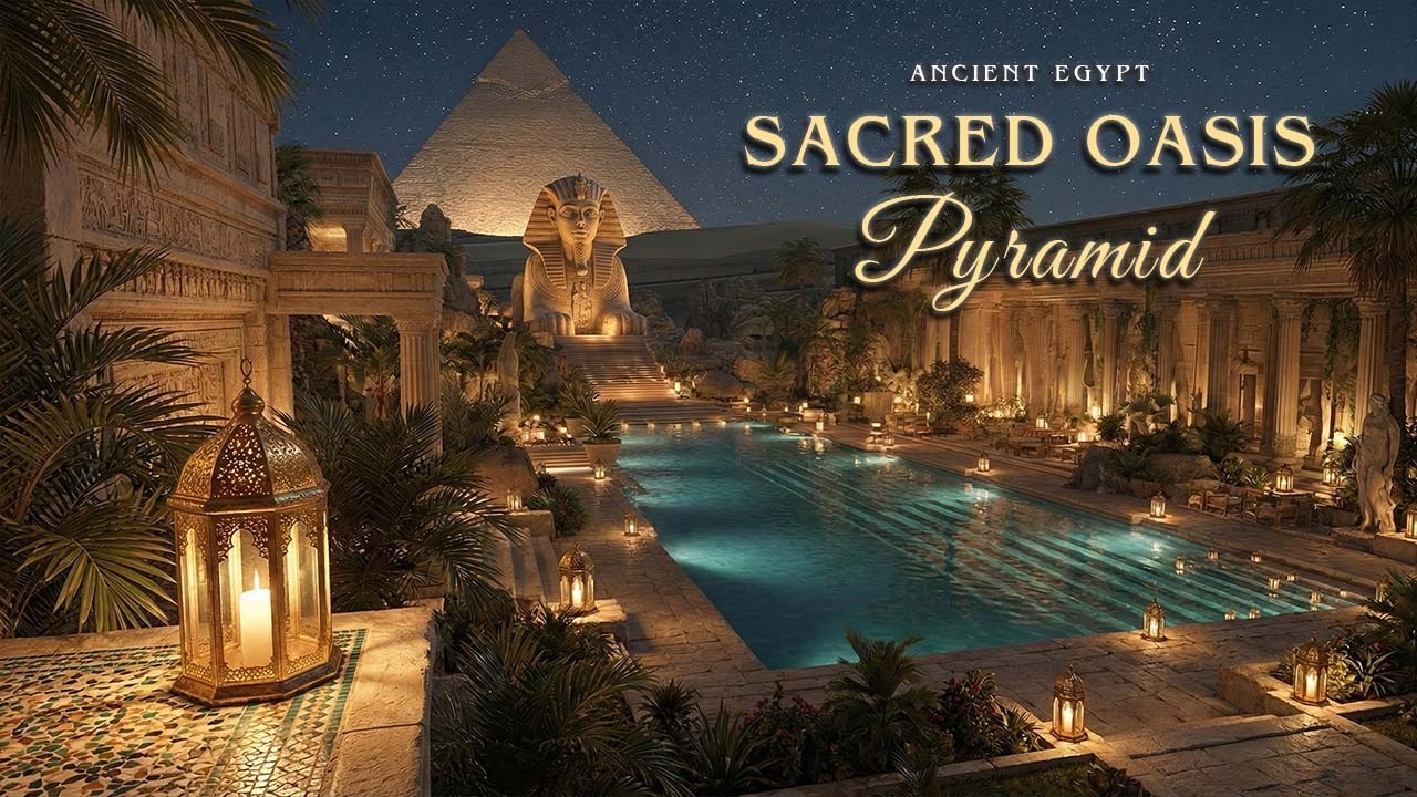 Sacred Pyramid Oasis 🌙 Ancient Egyptian Ambience for Meditation and Peace