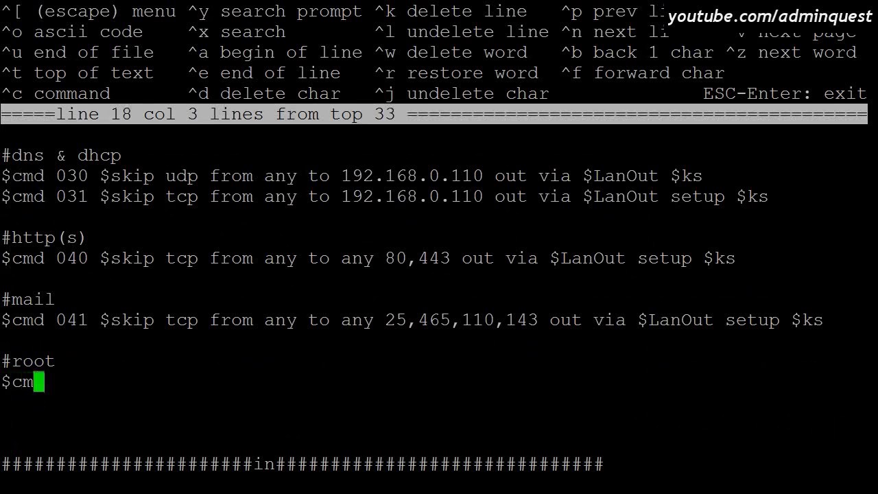 Защищенный шлюз на FreeBSD ч. 3. IPFW