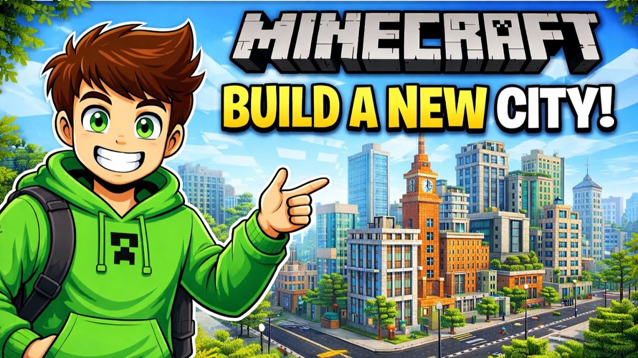 Minecraft ⚒ Build a New City 🏡🌴 || DAY 01....#shortstream