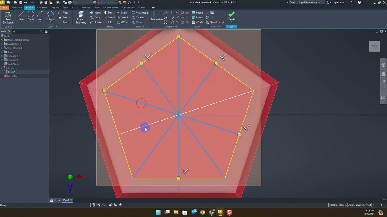 Activity 1.3.4 Screwdriver Base (Autodesk Inventor)