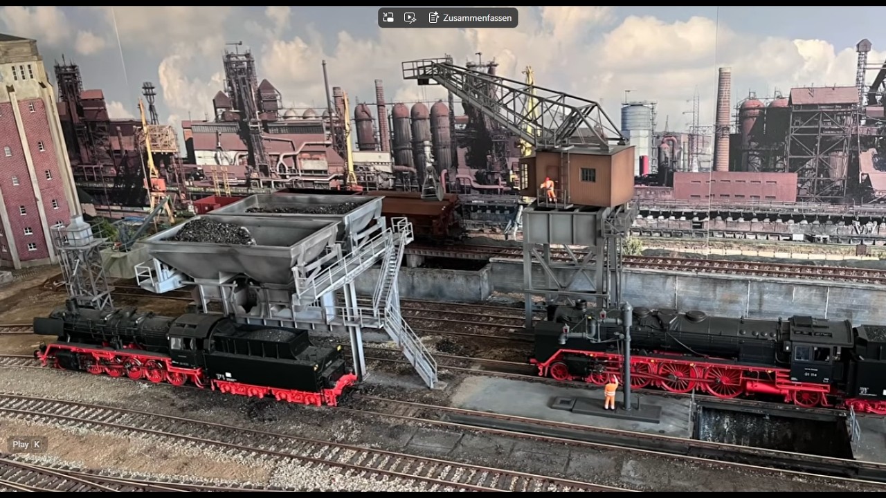Dampflok BW in Spur 0 - Modelleisenbahn