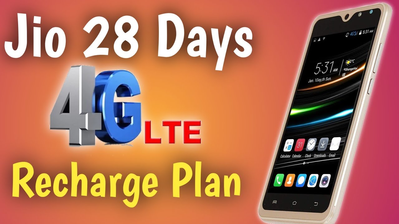 Jio 28 Days 4G Recharge Plan // Jio 4G  Ka 28 din ka recharge Pack// Jio 28 Days recharge Pack