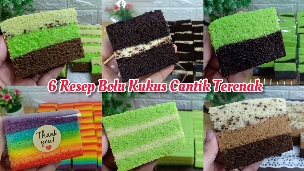 KUMPULAN RESEP BOLU KUKUS CANTIK TERENAK SUPER LEMBUT UNTUK IDE JUALAN | 1000% ANTI GAGAL ‼️