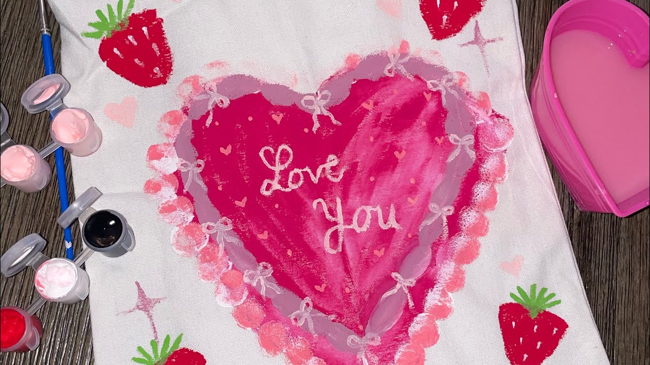 ASMR | Painting a Tote Bag + Chit Chatting 🎨🥰🦄💚