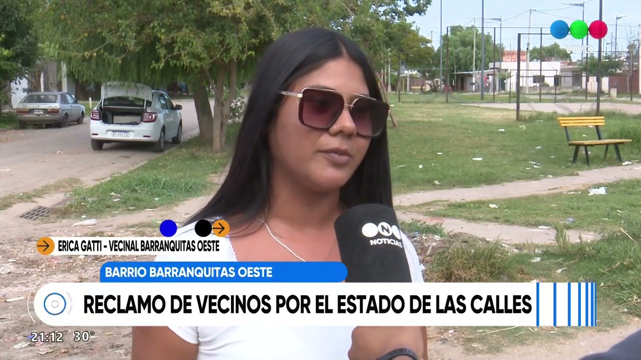 Barranquitas: Reclamo de vecinos por el estado de las calles
