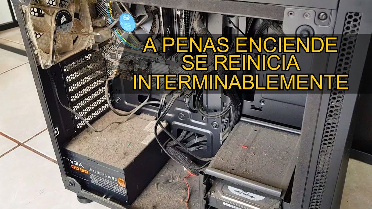 PC se enciende y reinicia enseguida en un bucle interminable
