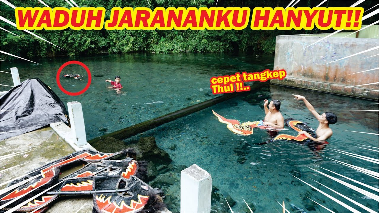 Gawat !! Tiba-tiba Jaranan Hanyut Ke Sungai Saat dicuci, ulah siapa ini ??