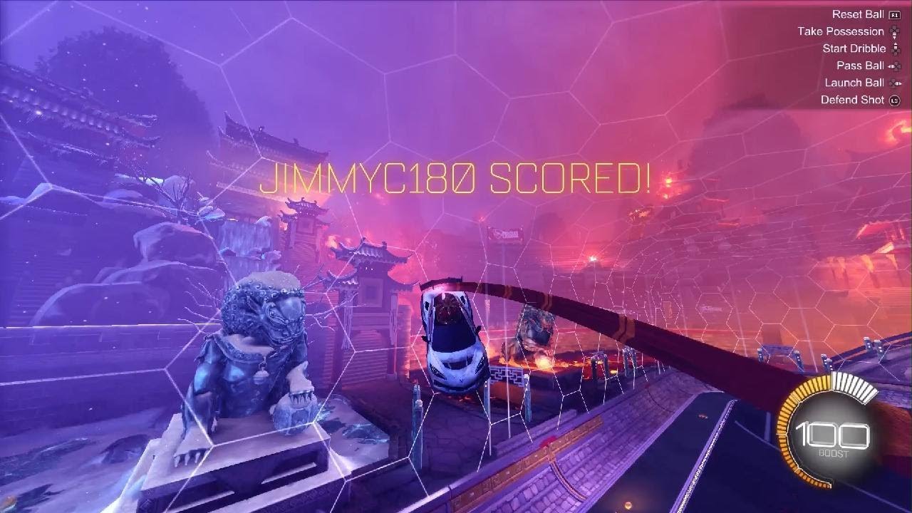 Playing rocket leage for 10 mins