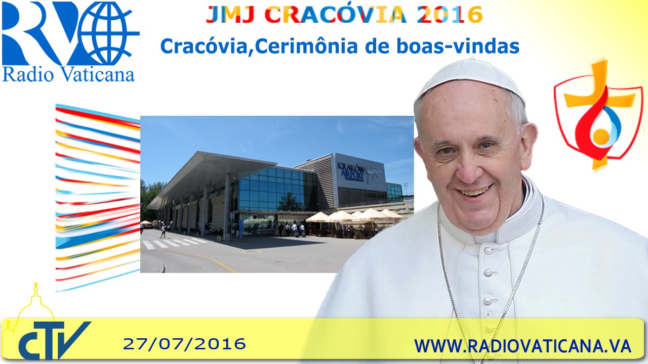 Chegada do Papa Francisco a Cracóvia para a JMJ