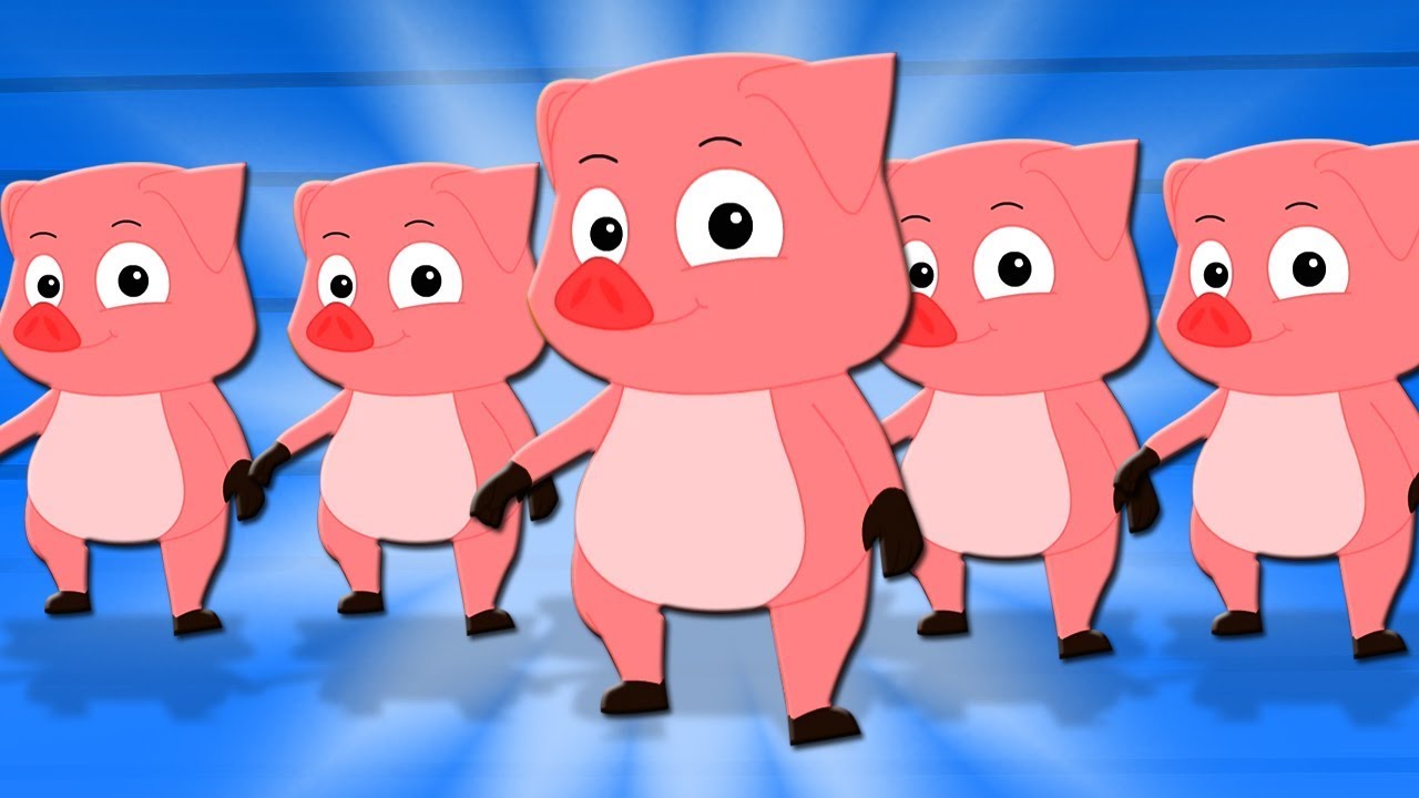 cinco porquinhos | canções de bebê | rimas para crianças | Five Little Piggies | Kids Nursery Song