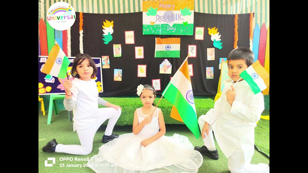 Republic Day Celebration and Vasant Panchmi Day Celebration | Universal Kids School | 