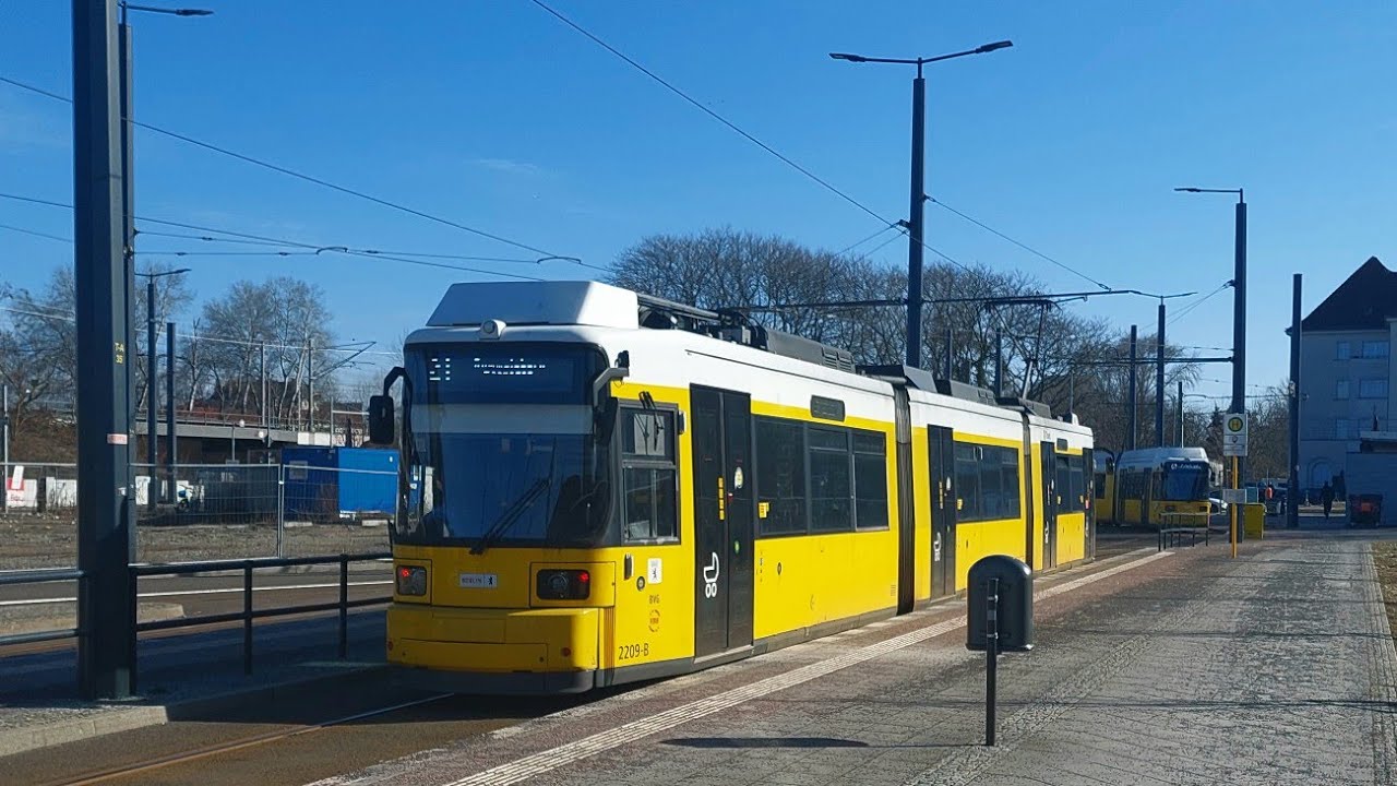 Tram Berlin | Mitfahrt in der 21 Von S Schöneweide./Sterndamm bis Marktstraße im GTZO 2209