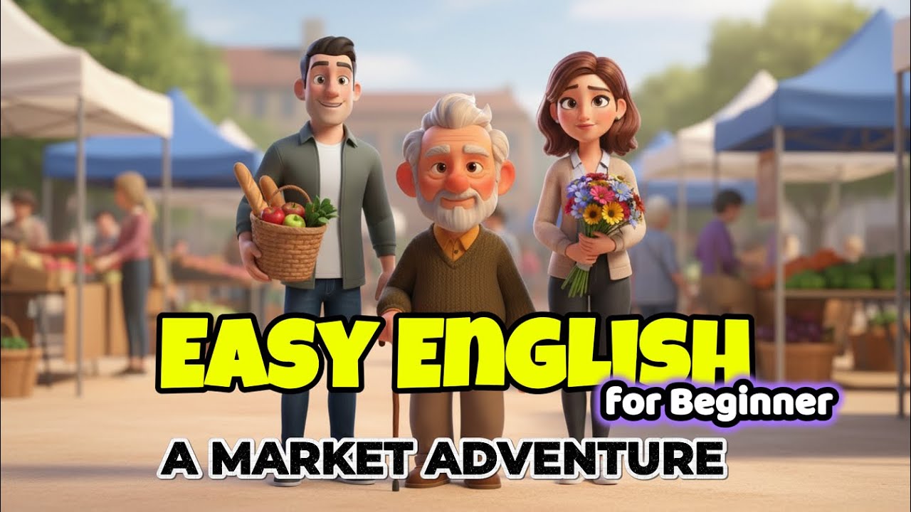 The Weekend Outdoor Market - Easy English Listening Story | #easyenglish