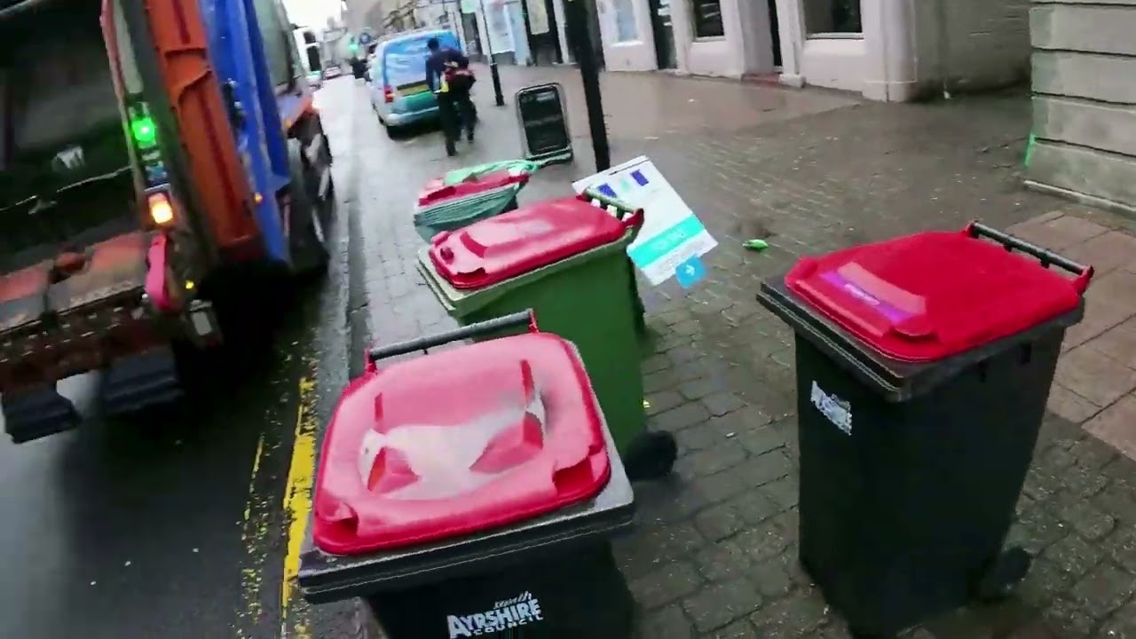 On the Commercial Bin truck at Christmas