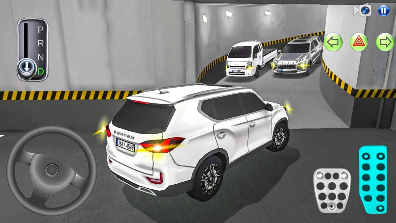 New Rexton SUV car Stuck in Parking Garage - 3D Driving Class gameplay Android ios- game car