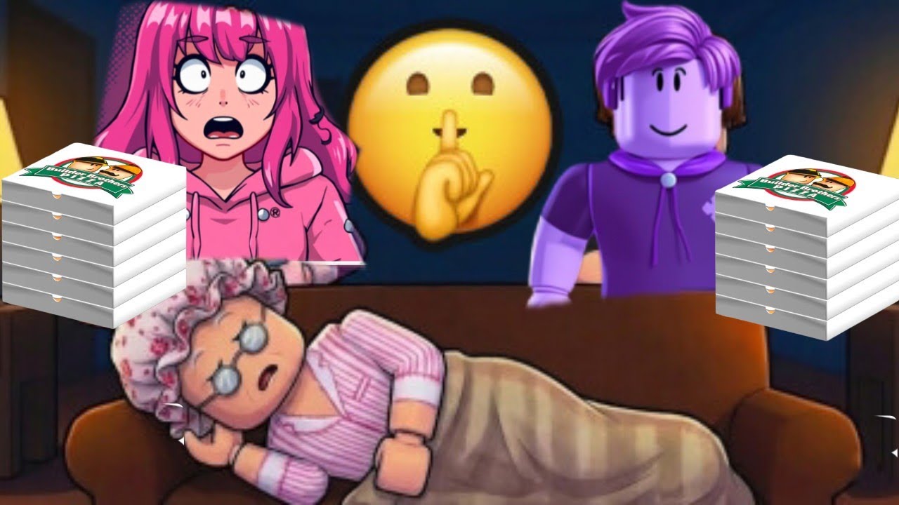 Roblox sneak snack in bed without waking up granny!!! I'm such a big back |kittysillysquad