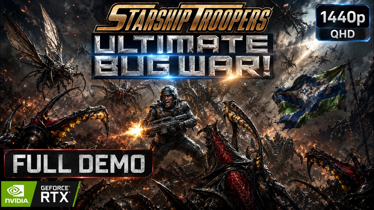 Starship Troopers: Ultimate Bug War! Demo Full Playthrough
