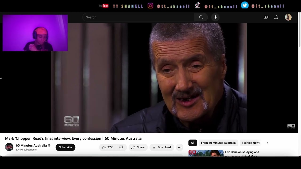 Chopper Read: the criminal-turned-comedian who ran Australian streets - Reaction Video