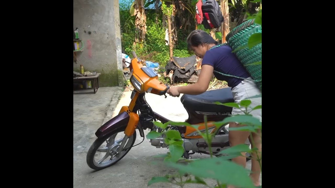 young Girl Restores a Motorbike Swept Away by Flood | Full Repair & Transformation #diy  #viral