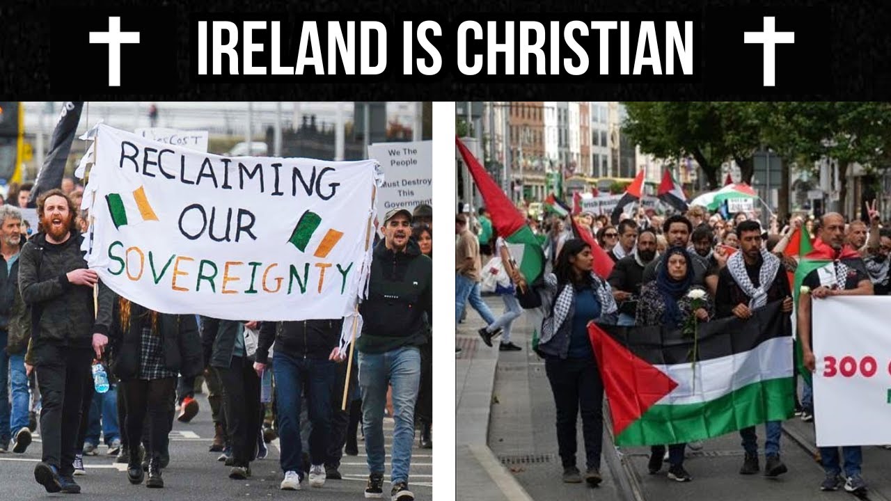 10,000+ Irish Patriots BLOCK Islamic Parade In Dublin
