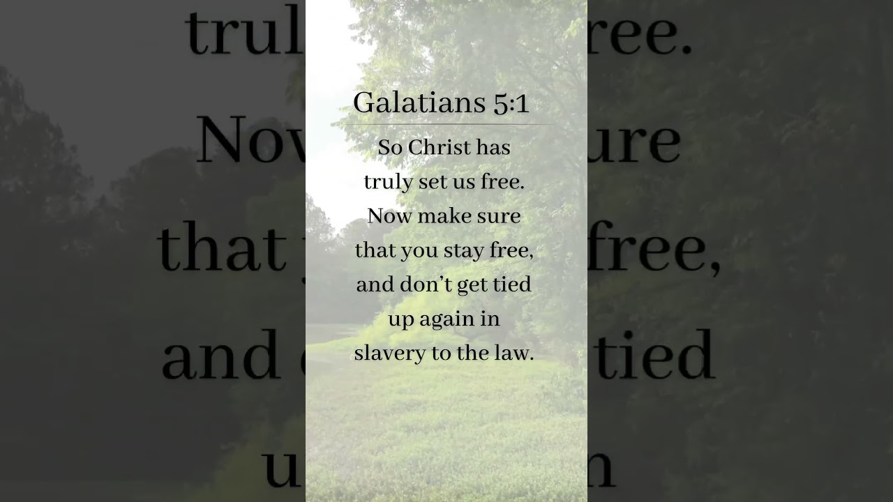 Bible memory verse for the week! Galatians 5:1 