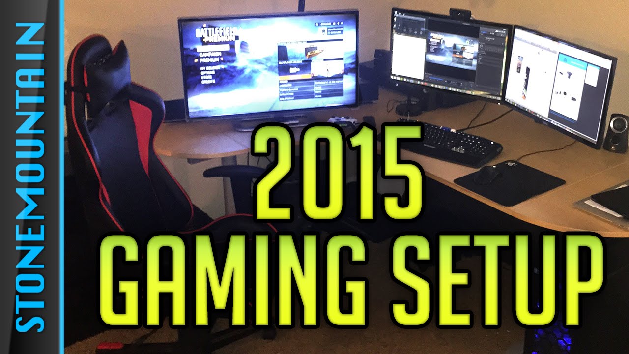 Gaming Setup 2015 Console & Custom PC Setup