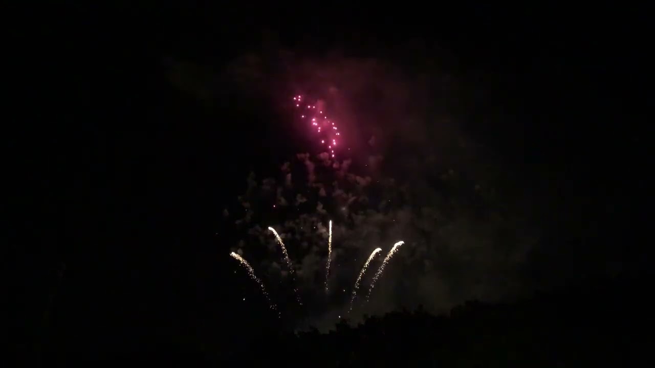 Majestuoso espectáculo de Fuegos artificiales fiestas de Bilbao “la semana grande”.