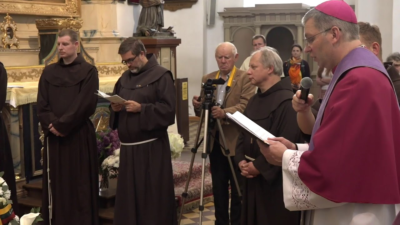 2019-05-22 Vyskupo Pauliaus Antano Baltakio OFM pasitikimas Kretingos bažnyčioje