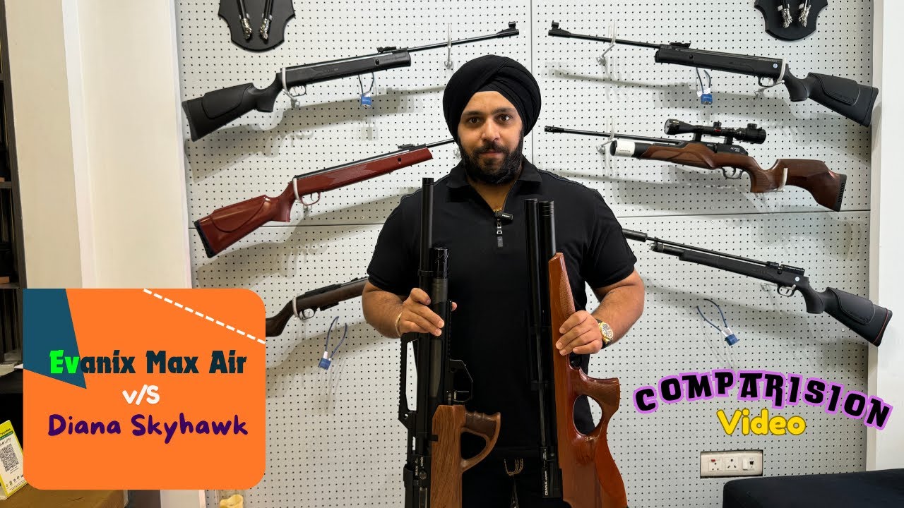 Evanix Max vs Diana Sky Hawk Air Rifle super Hot Comparison Aman Airgun India