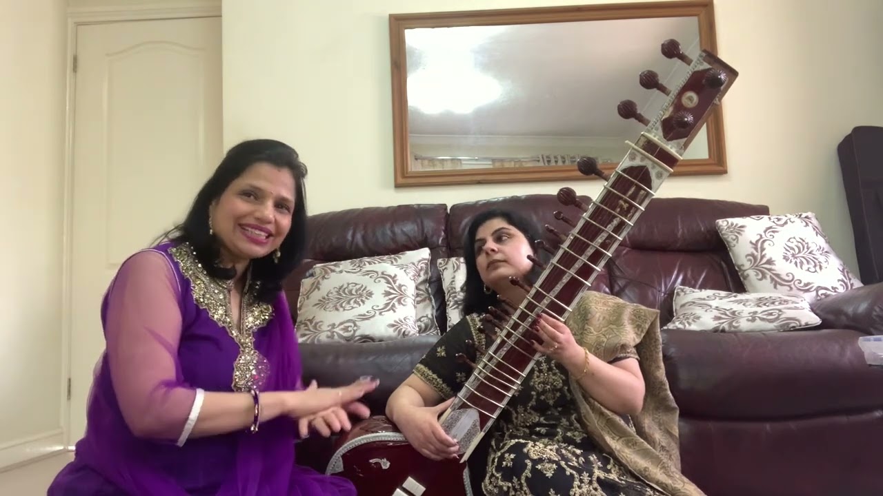 Maseetkhani Gat Tutorial on Sitar, मसीतखानी गत| Dr.Shantanu Sharma wth her student Zakia