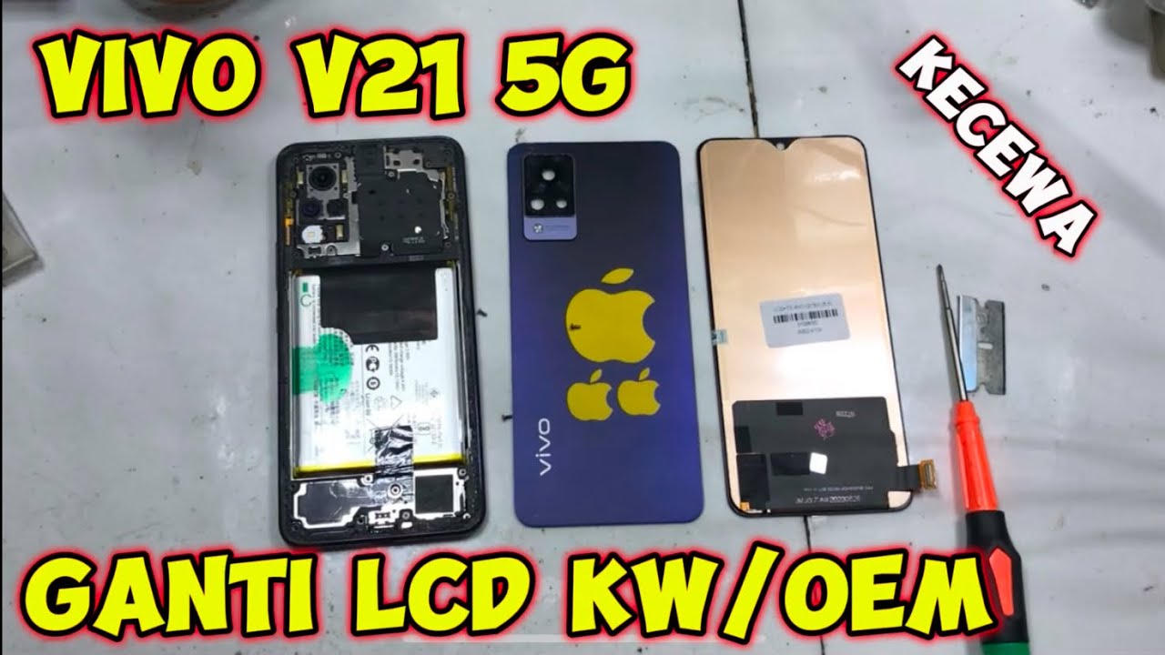 Replacing the OEM LCD on the Vivo V21 5G, this is the result