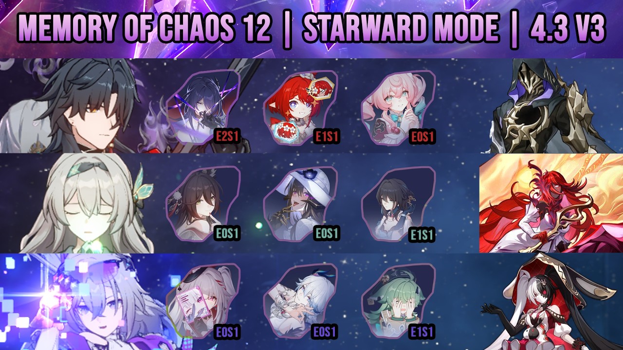 Memory of Chaos 4.3 V3 | Starward Mode | Mortenax Blade E021| Firefly E2S1 | Silver Wolf LV.999 E0S1