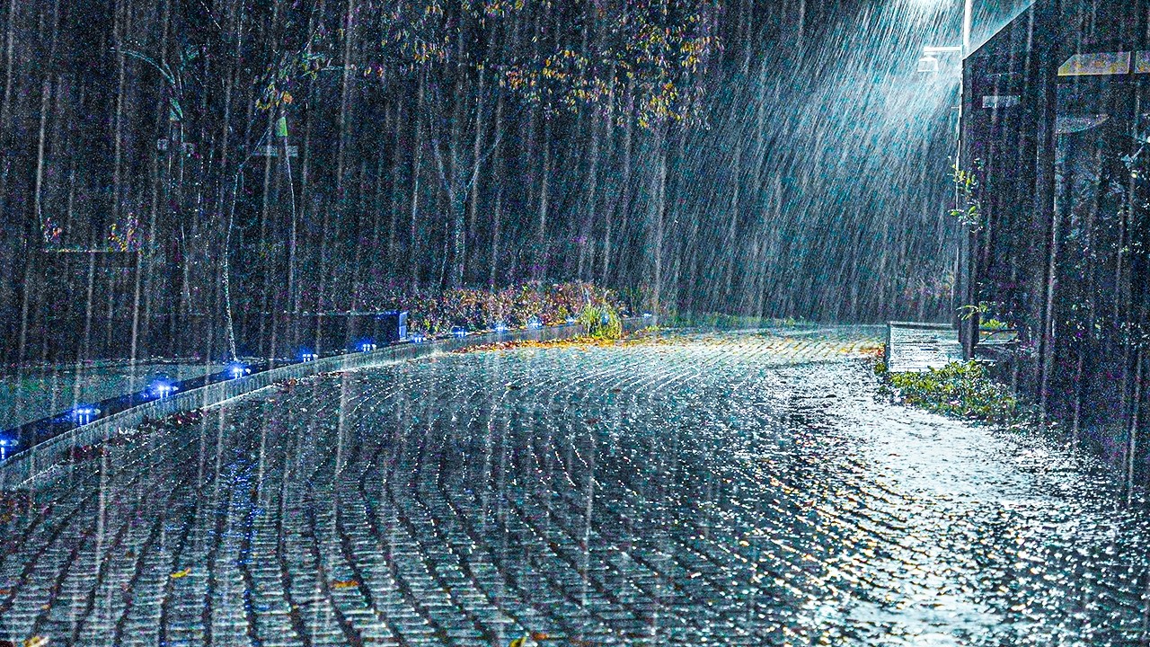 Heavy Rain for Insomnia and Stress Relief | Stop Overthinking, Nature Sleep Music