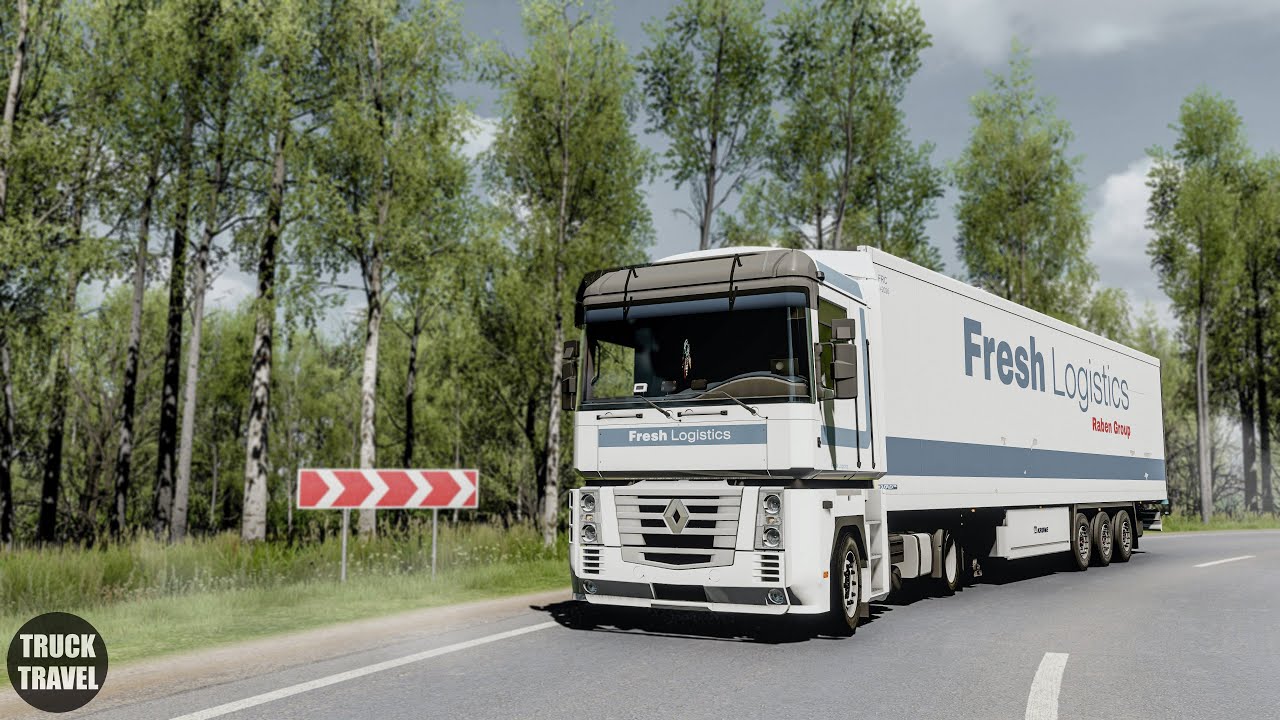 [ETS2 1.55] Realistic Driving Renault Magnum | SibirMap | PNG 1.15.3 + Reshade | POV Drive 4K