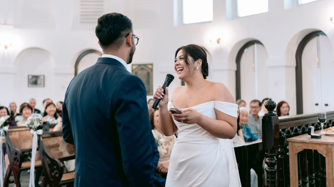 Dinesh & Vylvianne // A Timeless Singapore Wedding at Armenian Church & Four Seasons