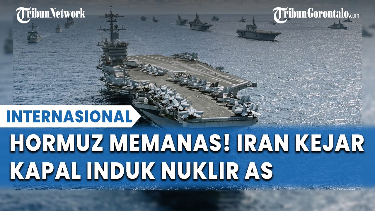Kapal Iran Kejar USS Abraham Lincoln di Selat Hormuz, AS Lepaskan Tembakan Meriam & Rudal!