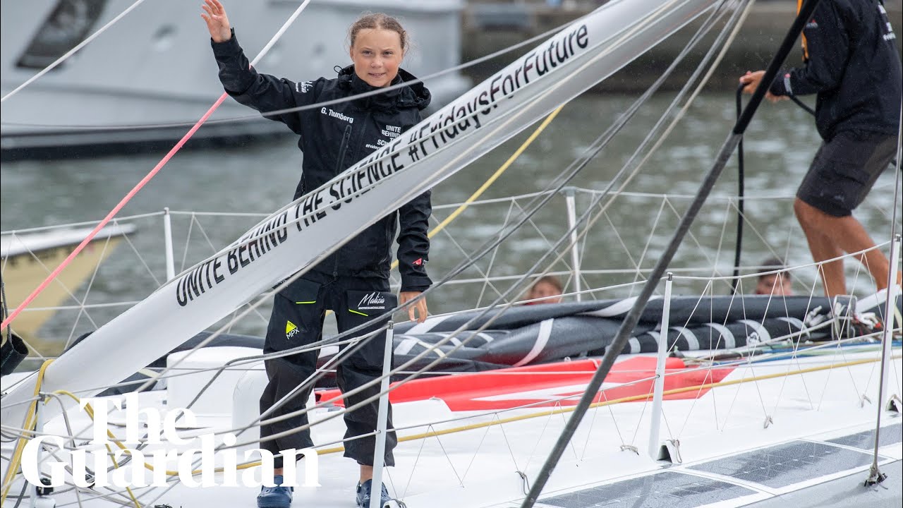 'It was rough': Greta Thunberg makes emissions-free trip across Atlantic