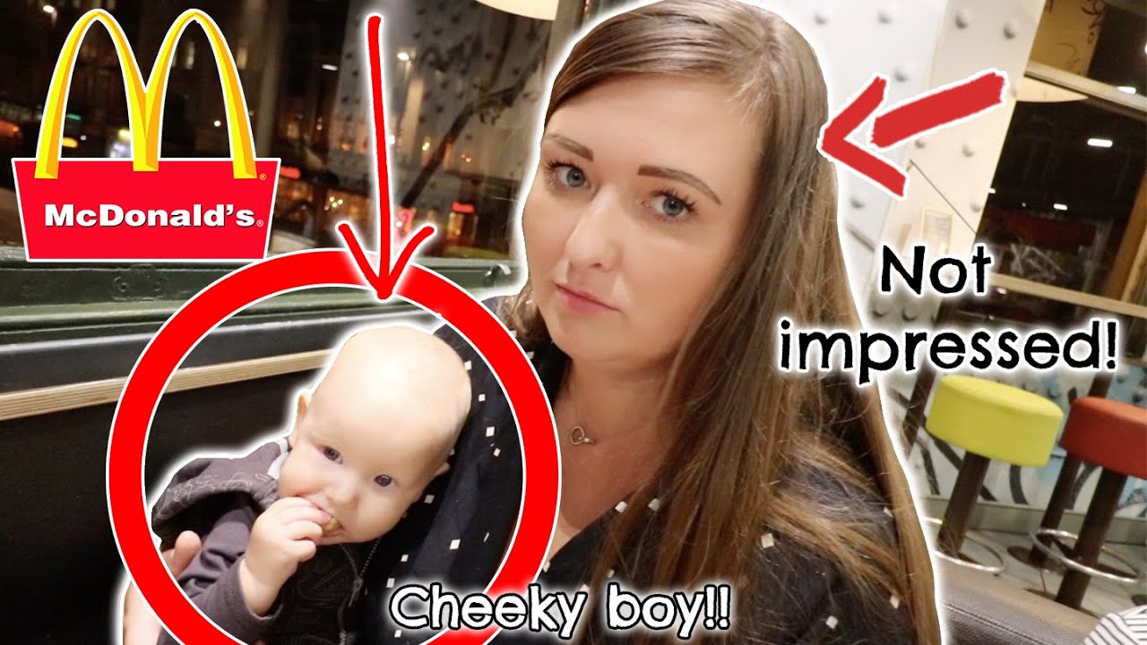 BABY'S FIRST MCDONALDS AT 5 MONTHS OLD!