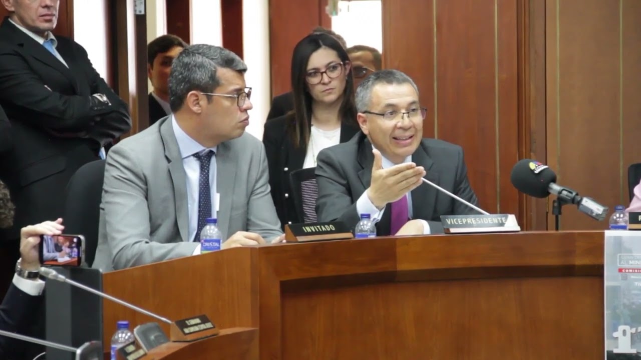 Intervencion del Ministro William Camargo  en la Comision III  del Senado. Tema Peaje Papiros