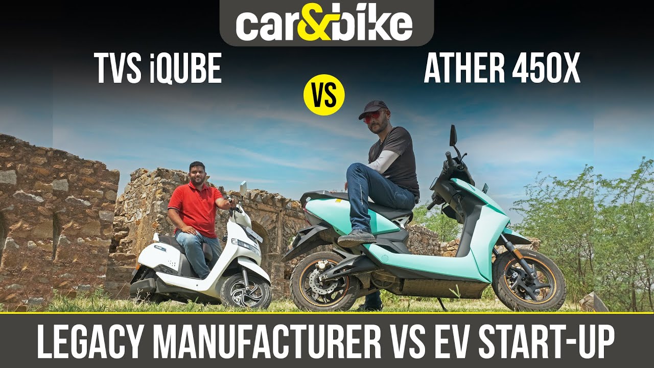 2022 TVS iQube vs Ather 450X: Comparison Review