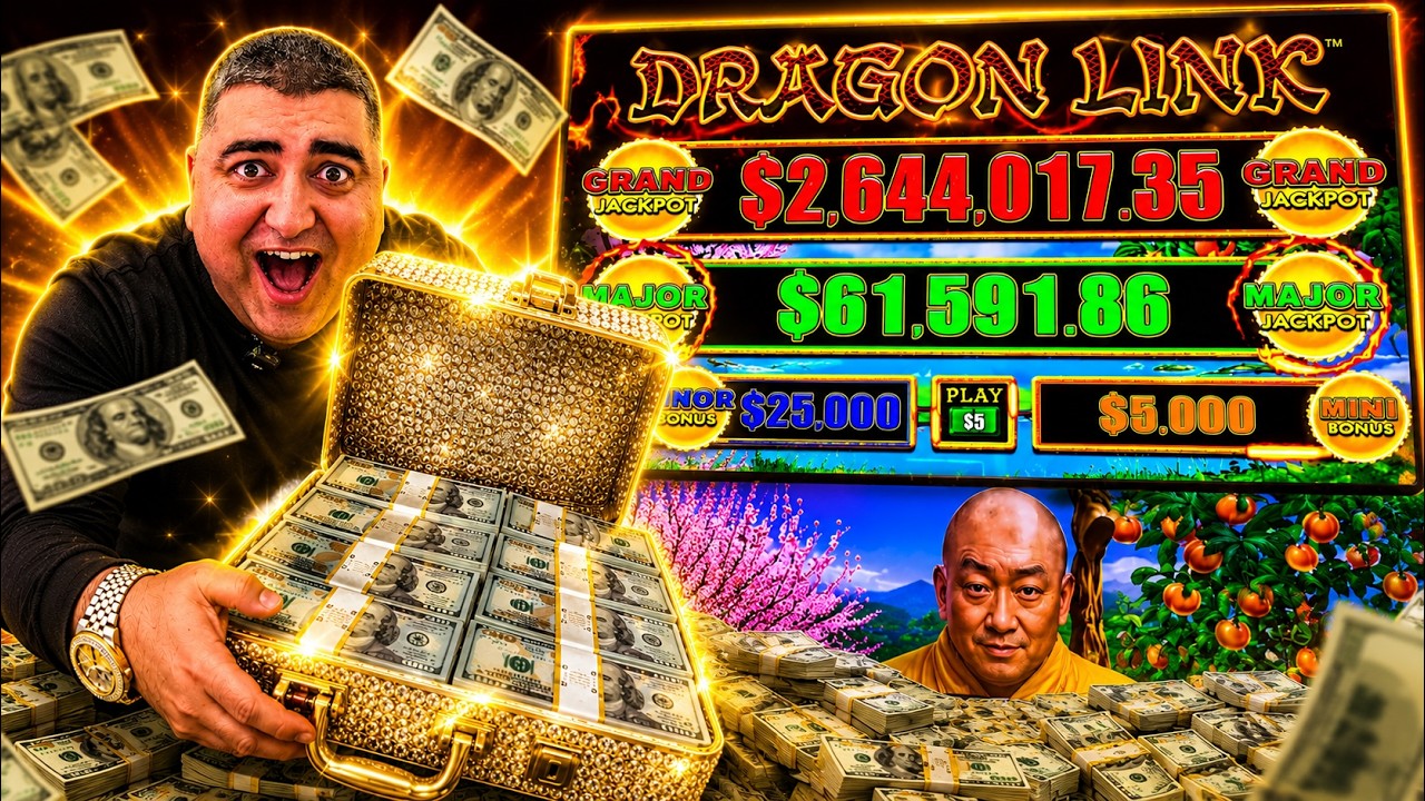 I Risked $500K On One Slot Machine | Dragon Link Massive Bets