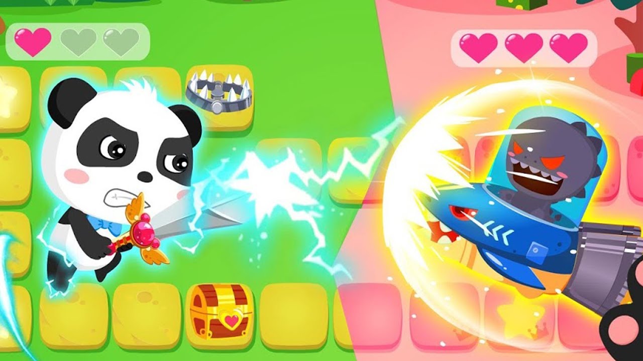 Baby Panda Little Hero - Help Kiki for Restore island and Defeat the Devil King - Babybus Game