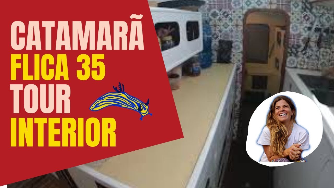 [Eps. 76] Catamara Flica 35 Richard Wood Tour pelo Interior #boatdesign #catamarans #sailingboat