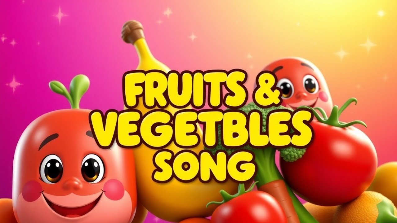 Yummy Fruits & Veggies 😍 | Fun Healthy Rhymes for Kids | Masti manch kids