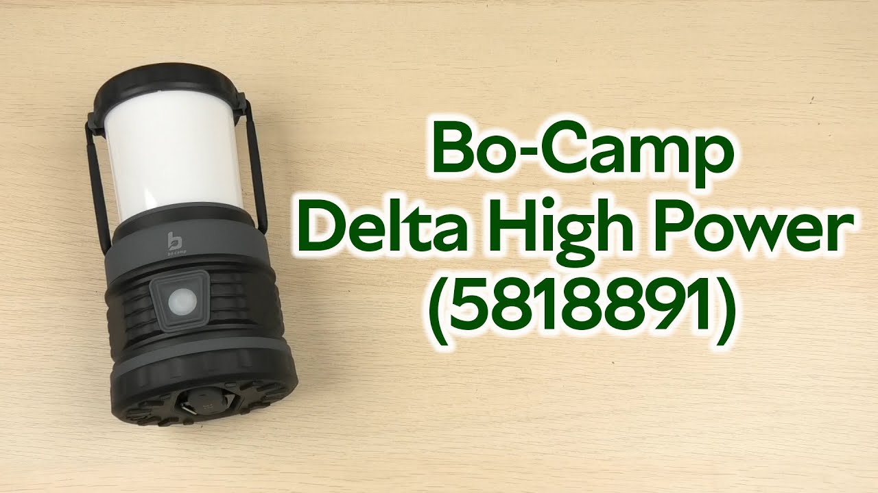 Розпаковка Bo-Camp Delta High Power LED Rechargable 200 Lumen BlackAnthracite (5818891)