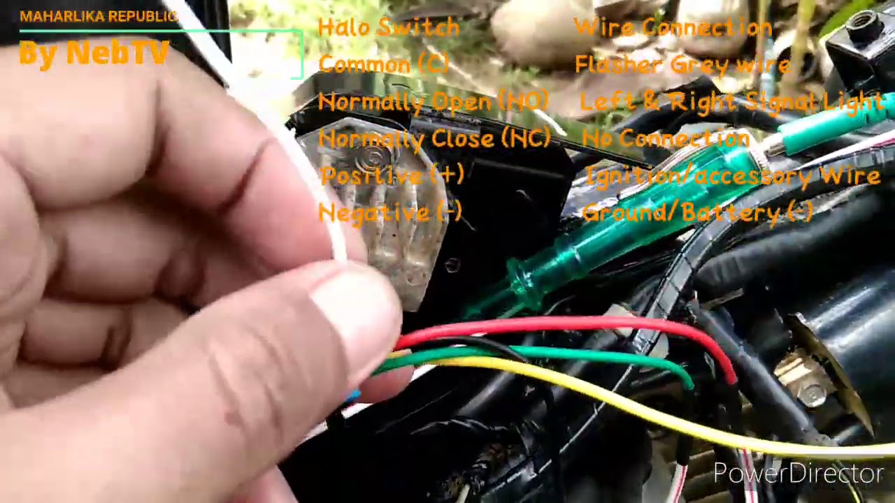Hazard with Halo Switch Installation (Honda XRM125)