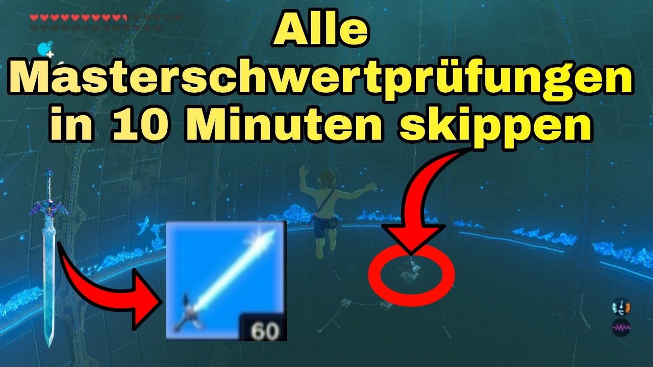 Alle Masterschwertprüfungen ganz einfach in kürze skippen | Glitch [Zelda BotW]